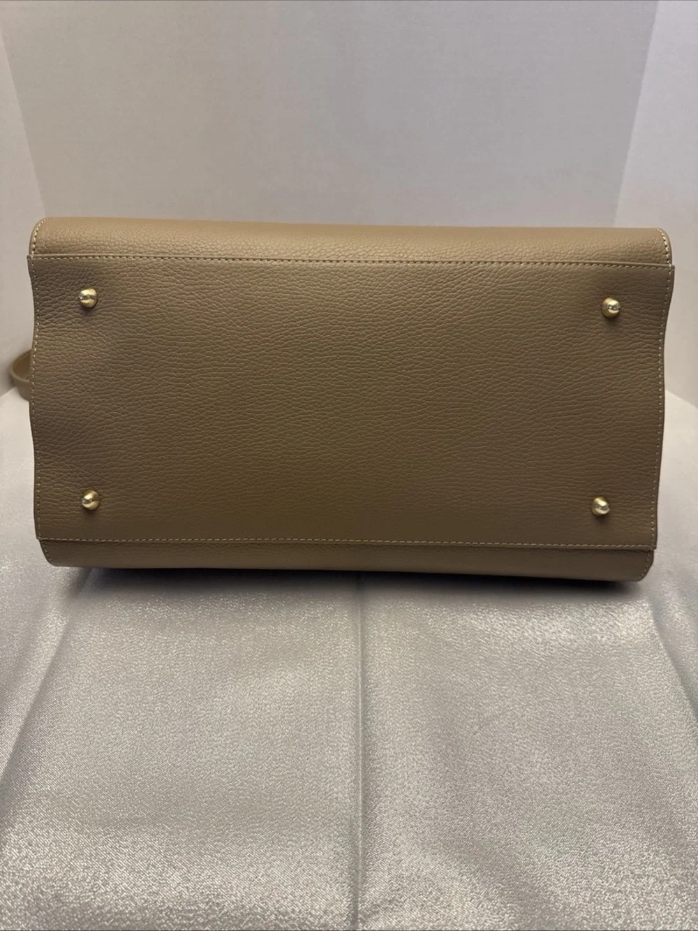Anna Paola Sage Green Leather Suede Handbag Shoulder Crossbody Purse